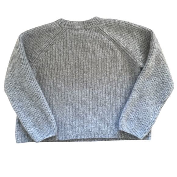 Quince Washable Cashmere Fisherman Tunic Sweater Heather Grey Size XL (12) - Picture 5 of 11